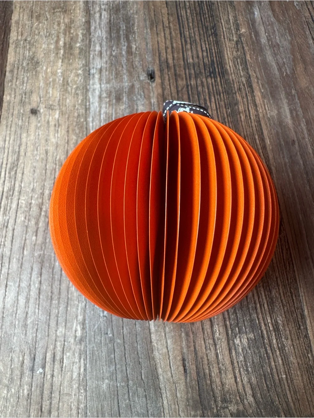 Hermes Orange Paper Ornament with Branded Ribbon